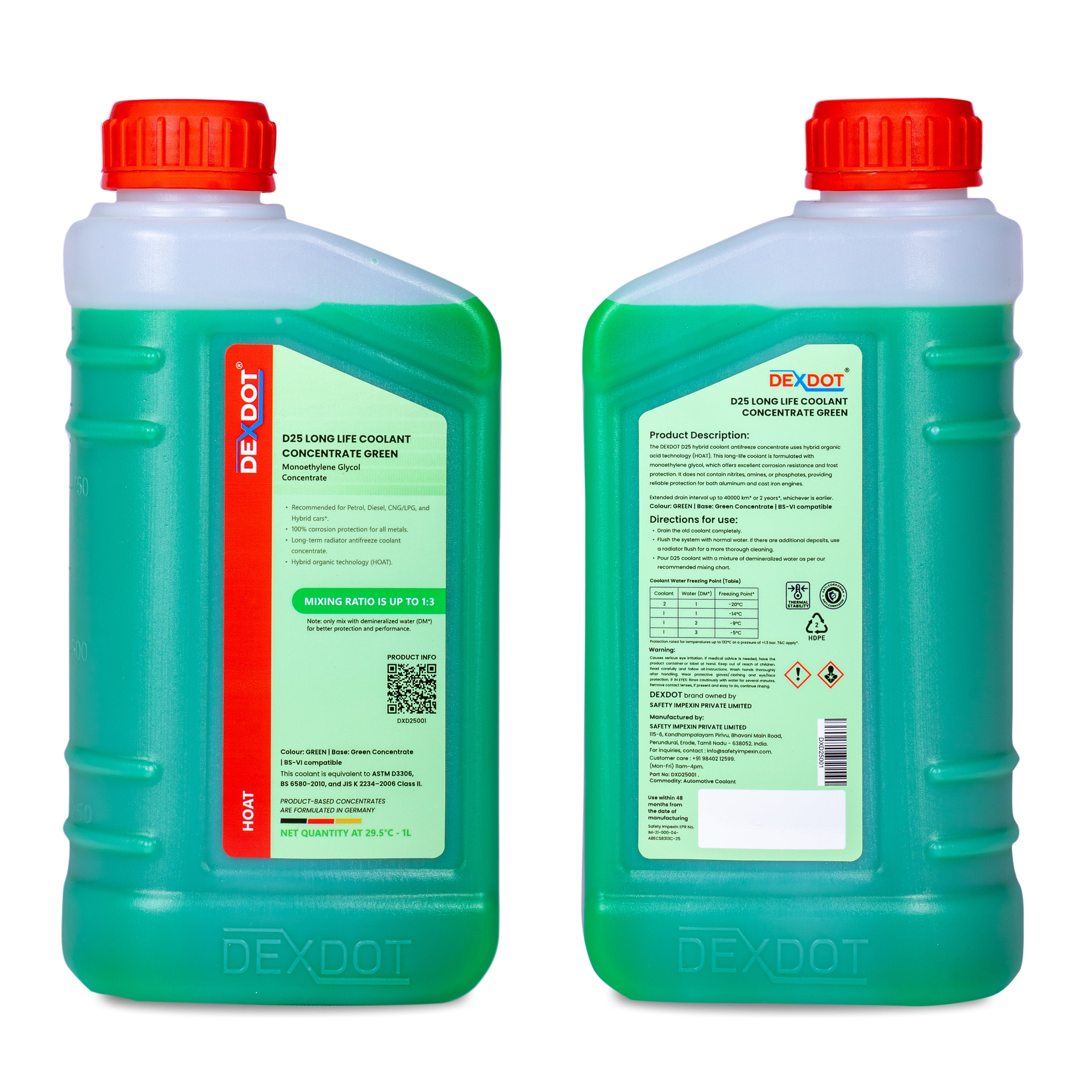 D25 Long Life Coolant Concentrate Green